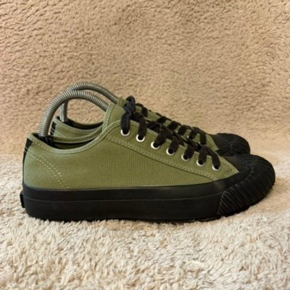 PF Flyers Center Lo Sneakers Womens Size 8.5 Olive Green G24LC10G Canvas Low Top